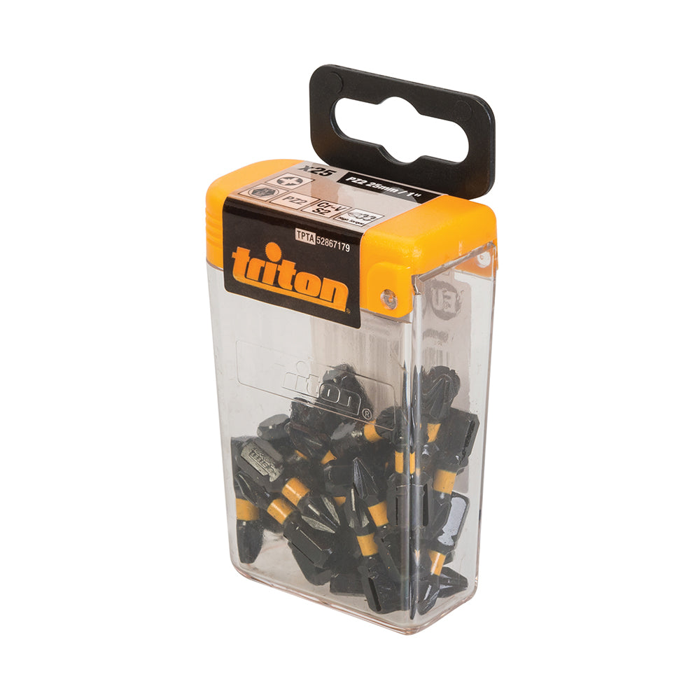 Triton Pozi Screwdriver Impact Bit 25pk PZ2 25mm