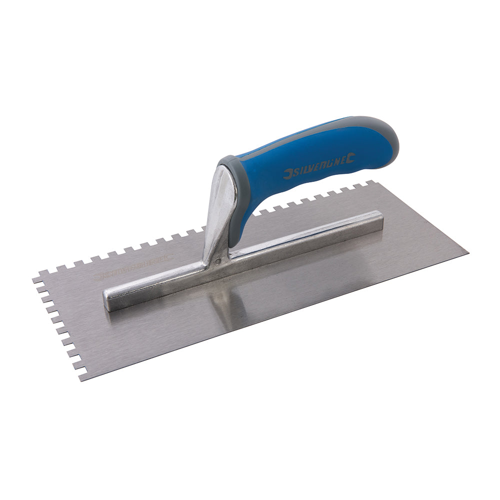 Silverline Adhesive Trowel Soft-Grip 280 x 120mm - 6mm Teeth