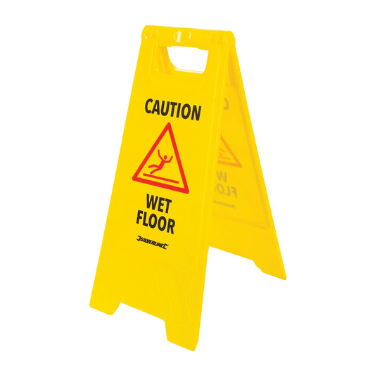 Silverline 'A' Frame Caution Wet Floor Sign 295 x 610mm English