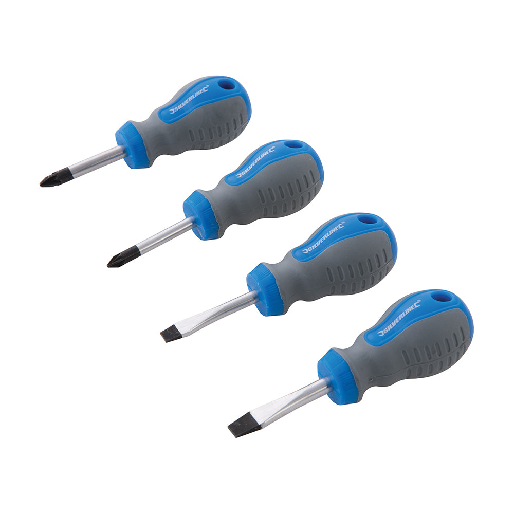 Silverline Stubby Screwdriver Set 4pce 4pce