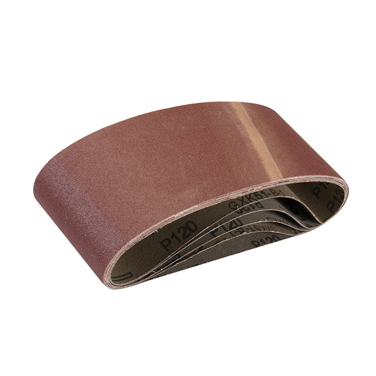 Silverline Sanding Belts 75 x 457mm 5pk 120 Grit