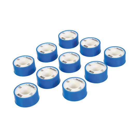 Silverline White PTFE Thread Seal Tape 10pk 19mm x 12m