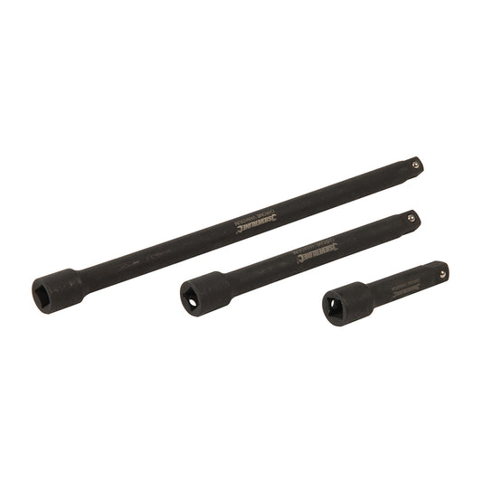 Silverline Impact Extension Bar Set 3/8" 3pce 75, 150 & 250mm