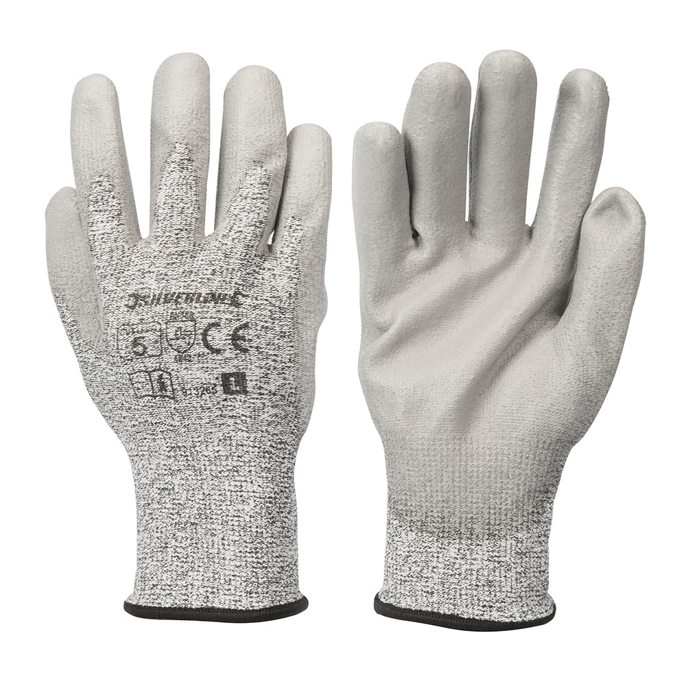 Silverline Anti-Cut Gloves Cut D L 9