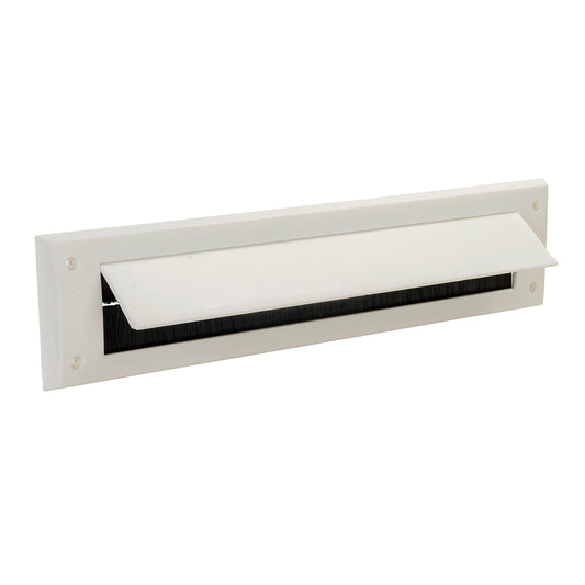 Fixman Letterbox Draught Seal with Flap 338 x 78mm White