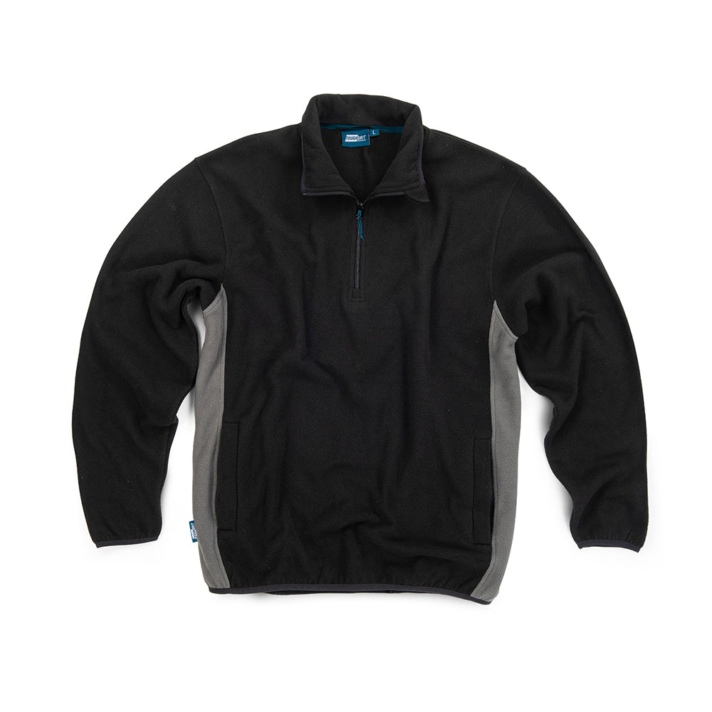 Tough Grit 2-Tone 1/4 Zip Fleece Black / Charcoal XS