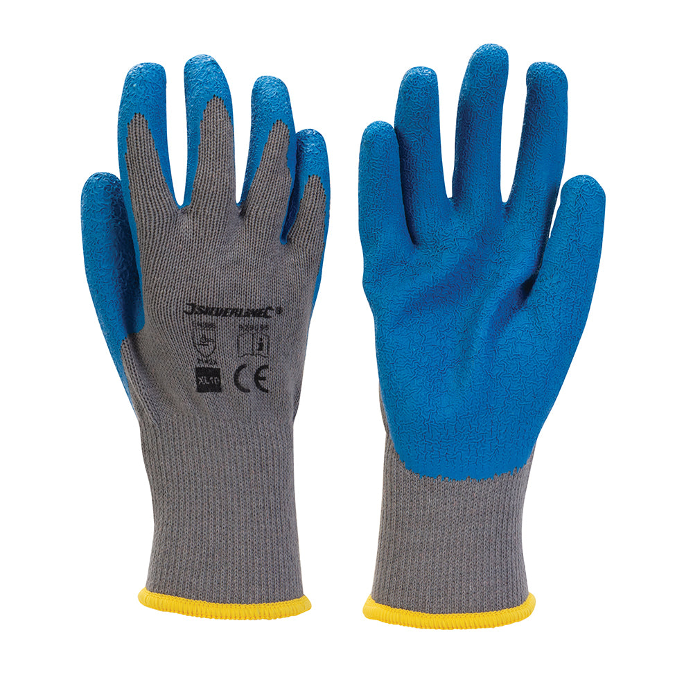 Silverline Latex Builders Gloves XL 10