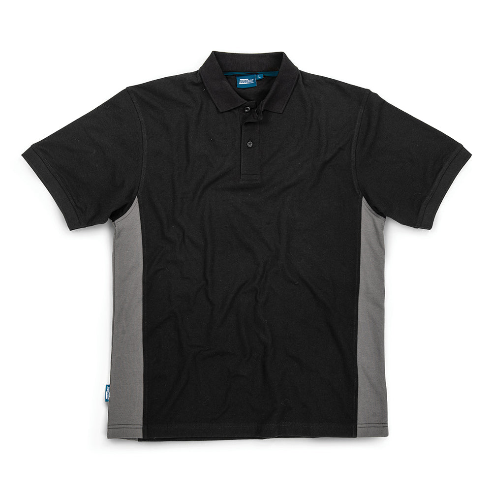 Tough Grit 2-Tone Polo Black / Charcoal XS