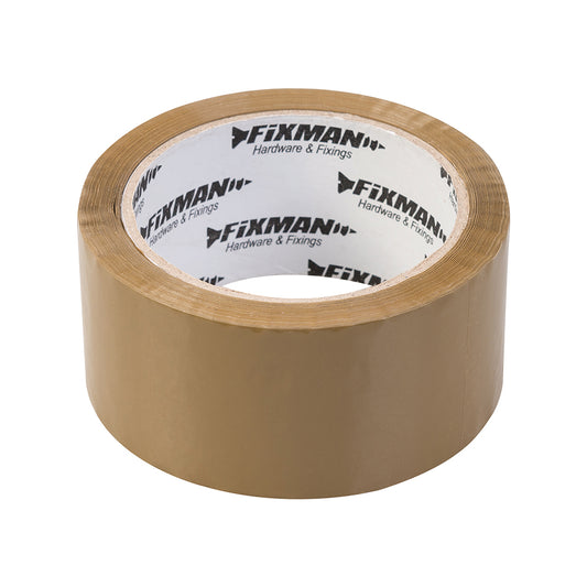 Fixman Packing Tape 48mm x 66m Brown 6pk