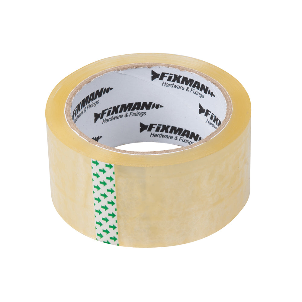 Fixman Packing Tape 48mm x 66m Clear 6pk