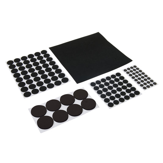 Fixman Self-Adhesive Pad Set 125pce Black