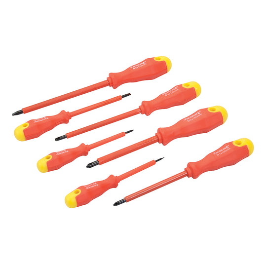 Silverline Insulated Soft-Grip Screwdriver Set 7pce 7pce