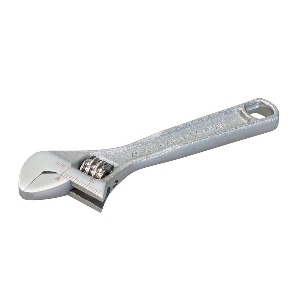 King Dick Adjustable Wrench Chrome 4"