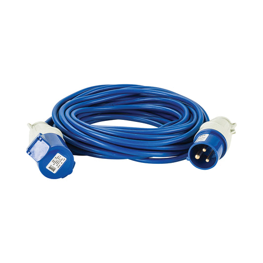 Defender Extension Lead Blue 1.5mm2 16A 14m 230V