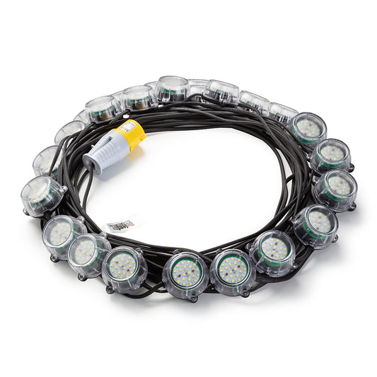 Defender 120W Heavy Duty LED Encapsulated Festoon String Lights 50m 110V