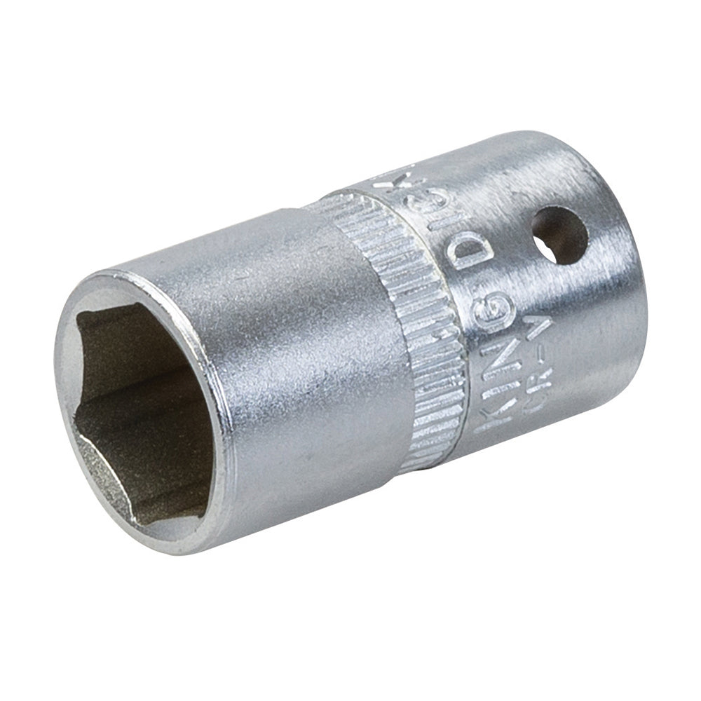 King Dick Socket Magnetic SD 1/4" Metric 6pt 10mm