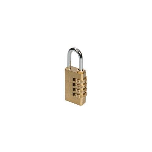 360848 Silverline Combination Brass Padlock 4-Digit