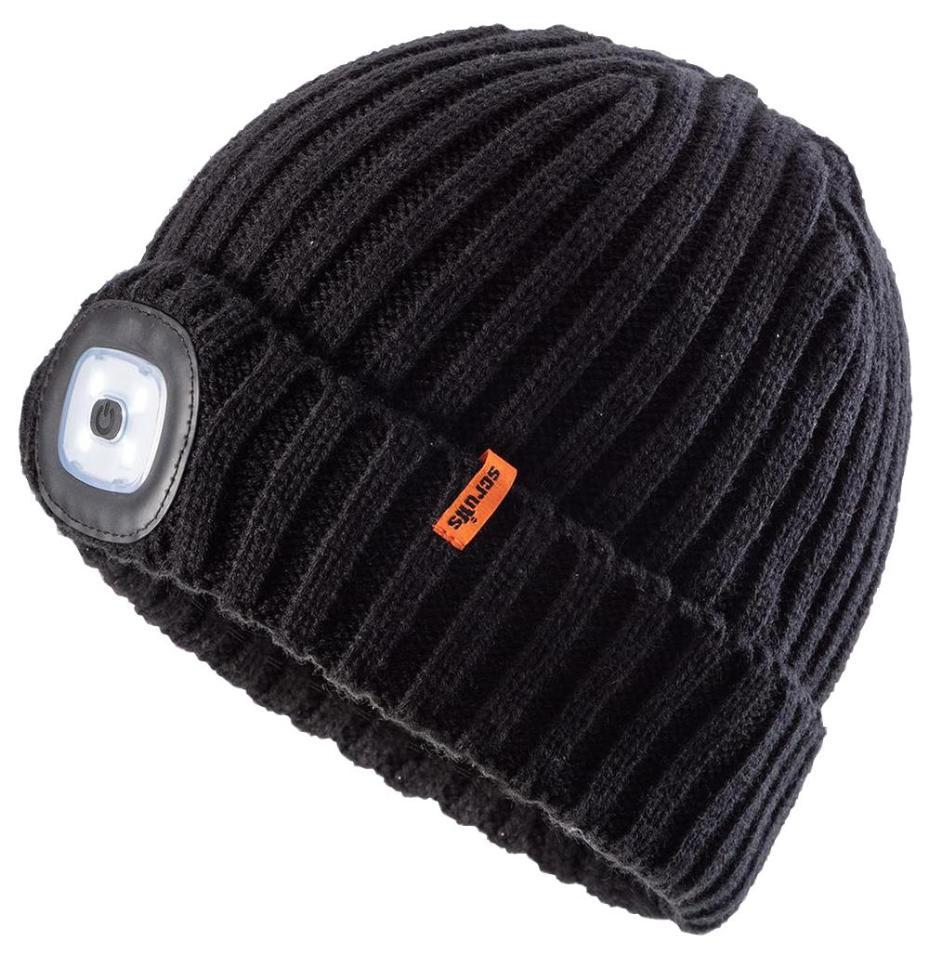 LED Beanie Hat, Black - SCRUFFS