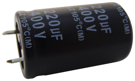 Electrolytic Capacitor, 220 µF, 400 V, LZ Series, 2000 hours @ 105°C, ± 20%, Quick Connect, Snap-In - MCKLZ400M221N40Y