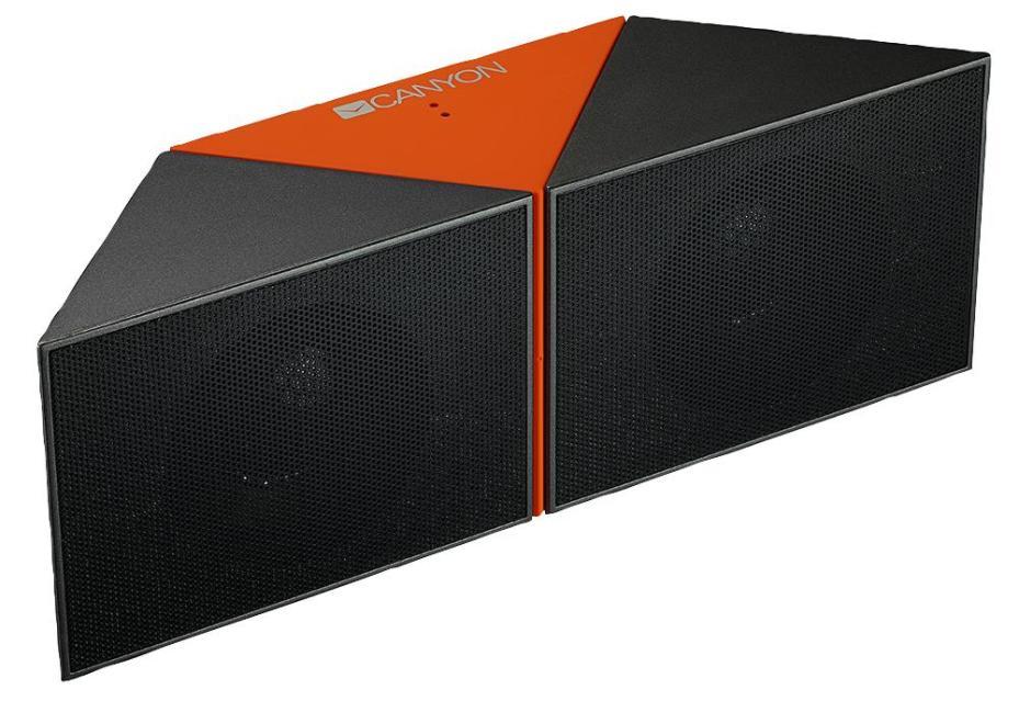 Transformer Bluetooth Wireless Speaker, Black / Orange - CNS-CBTSP4BO