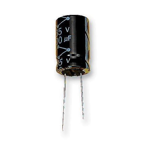 Electrolytic Capacitor, 3.3 µF, 100 V, MCRH Series, ± 20%, Radial Leaded, 2000 hours @ 105°C - MCRH100V335M5X11