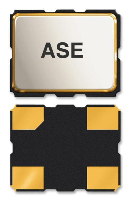 SMD Oscillator Crystal, 50MHz, 50ppm, 3.2mm x 2.5mm, 3.3V - ASE-50.000MHZ-LC-T