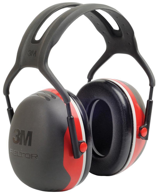 33 dB Headband Ear Defenders, Black/Red - X3A