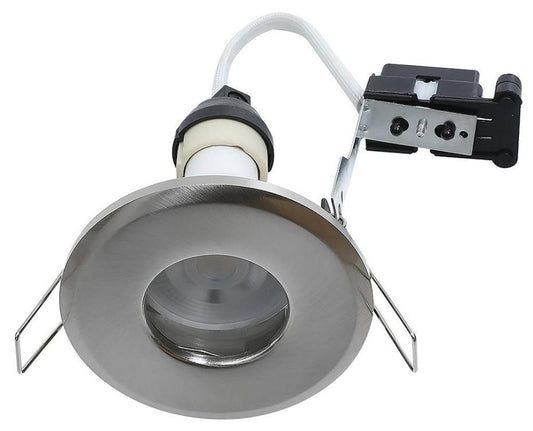 Die Cast GU10 Downlight, Satin Chrome, IP65 - HP/65SC