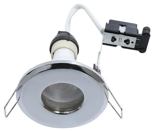 Die Cast GU10 Downlight, Chrome, IP65 - HP/65C