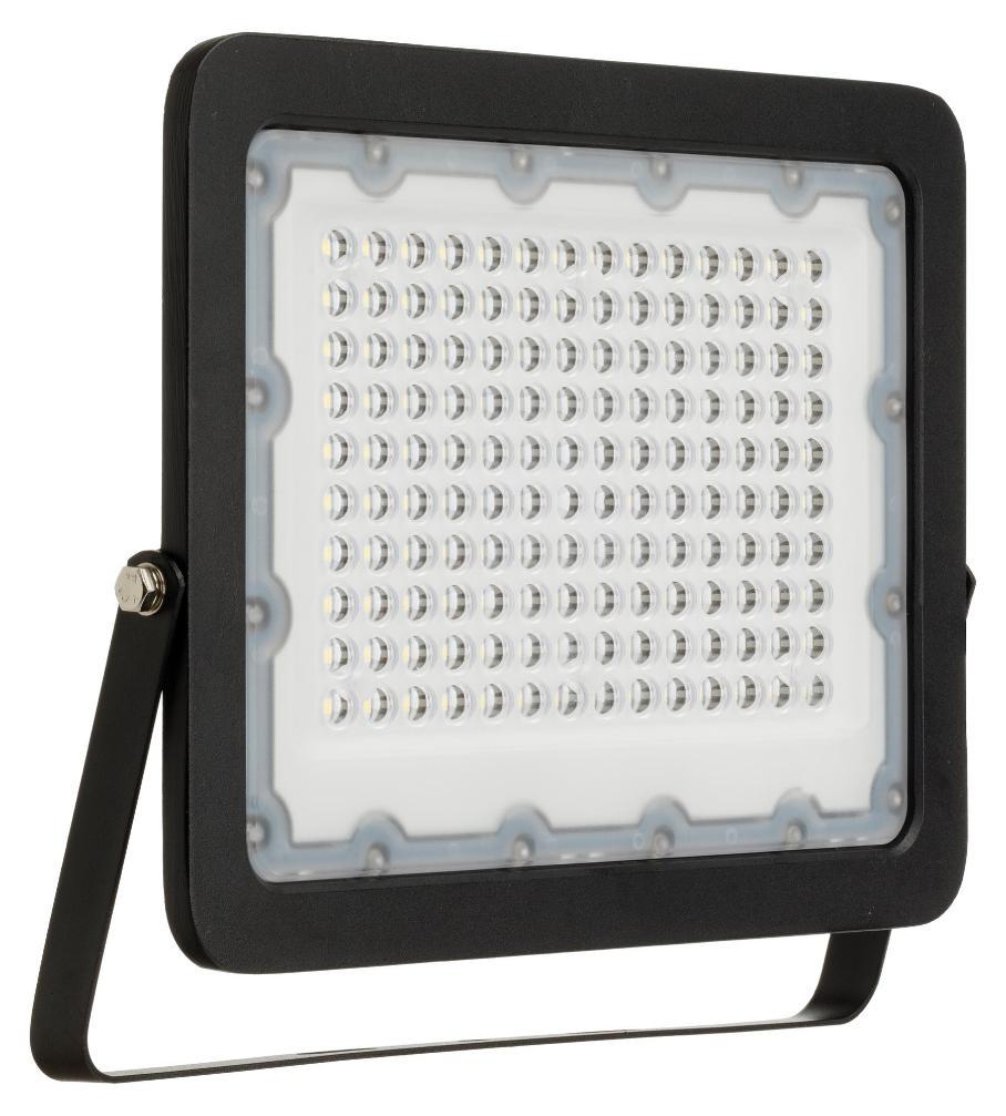 100W Floodlight with Photocell Sensor, 9400lm, 6000K, IP65, Black - MET100PC-60