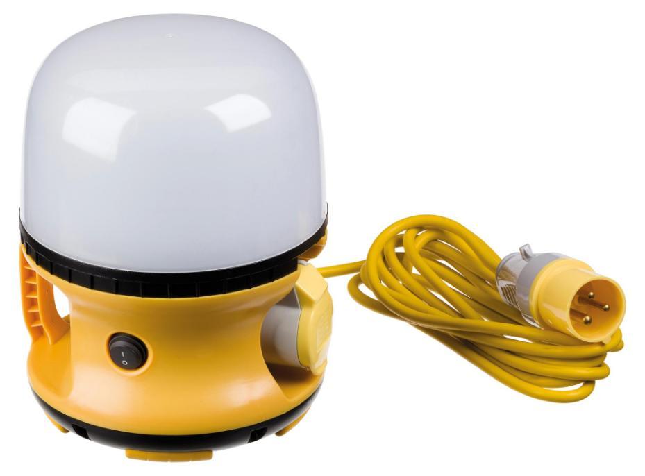 30W LED Globe Emergency Worklight, 6500K, IP54, Yellow - GLE30YPW