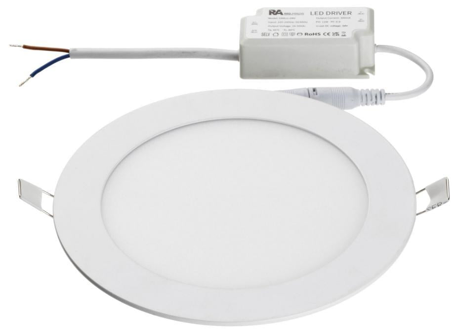 12W LED Orbit Recessed Circular Downlight, 3000K, 900lm - ORB12-30