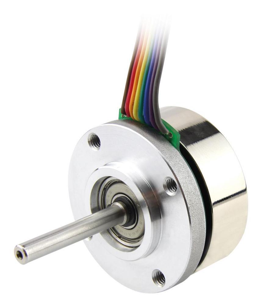 3 Phase Flat Brushless DC Motor, 24V, 6700rpm, 0.25Nm, 50W - DF45M024053-A2