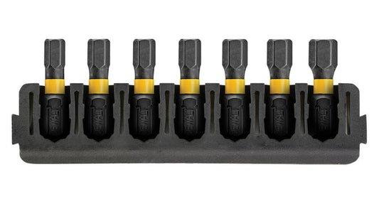 25mm FlexTorq Extreme Hex Mix Bar Screwdriver Bits, 7 Piece - DT70806-QZ