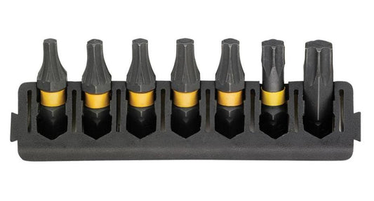 25mm FlexTorq Extreme Torx Mix Bar Screwdriver Bits, 7 Piece - DT70816-QZ