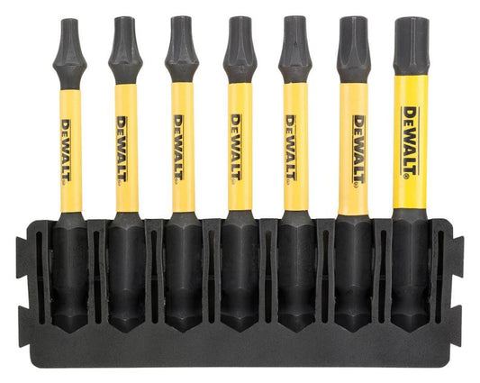 57mm FlexTorq Extreme Torx Mix Bar Screwdriver Bits, 7 Piece - DT70825-QZ