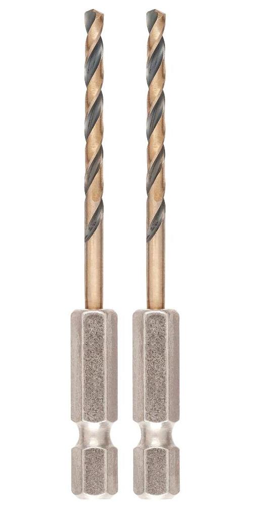 3mm Hex Shank Black & Gold Drill Bits, 2 Pack - DT20602-QZ