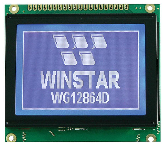 LCD Display Module, 128x64, STN, Negative, Transmissive, Blue - WG12864D-TMI-VZ#141