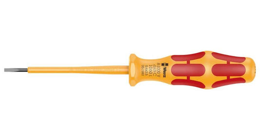 0.4mm x 2.5mm x 80mm Kraftform VDE Insulated Slotted Screwdriver - 05051580001