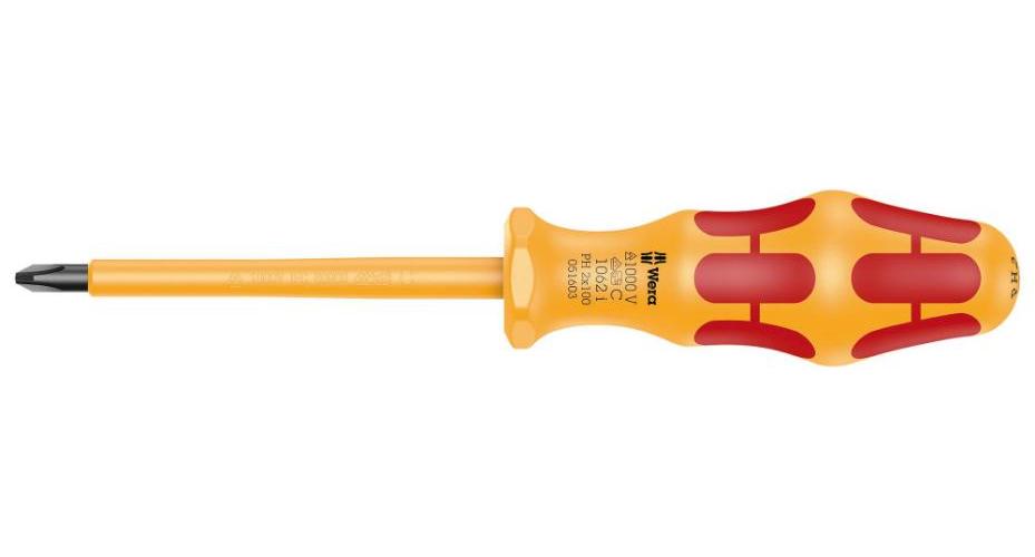 PH2 x 100mm Kraftform VDE Insulated Phillips Screwdriver - 05051603001