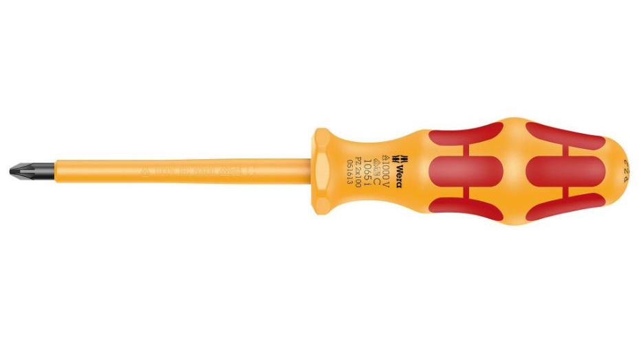 PZ2 x 100mm Kraftform VDE Insulated Pozidriv Screwdriver - 05051613001