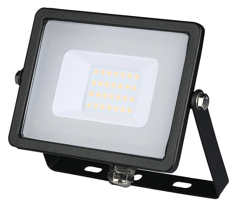 20W SMD Floodlight, 4000K, 1600lm, IP65, Black - VT-20-1 20012