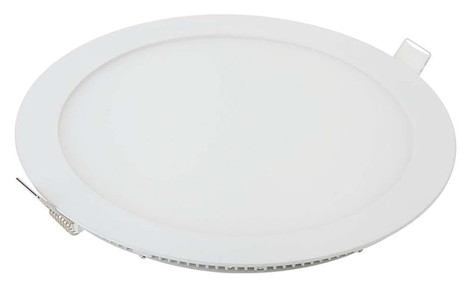 12W LED Panel Downlight, 4000K, 1160lm, Round, White - VT-1207 214858