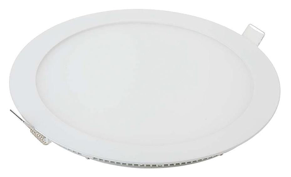 24W LED Premium Panel Light, 4000K, 2500lm, Round, White - VT-2407 214873