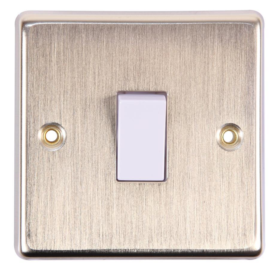 Decorative Plate Switch, 1 Gang, 2 Way, 10AX, Bronze - 6170/BZ