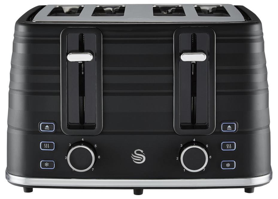 Symphony 4 Slice Toaster, Black - ST31054BN