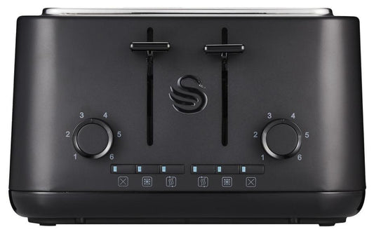 Stealth 4 Slice Toaster, Matt Black - ST34040BLKN