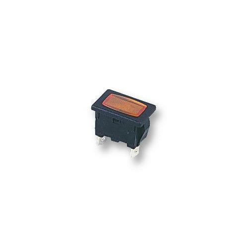 Rectangular Neon Indicator, Amber, 250V AC - H8630FBNAA