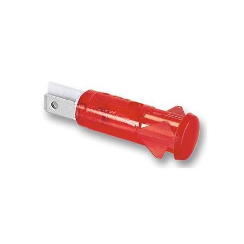 Neon Indicator, 230V AC, 20mA, 8mm, Red - H0568BYNAA