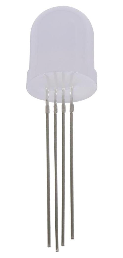 10mm RGB Common Cathode Diffused LEDs, 2.1V, 50mA, Pack of 20 - PSG91927